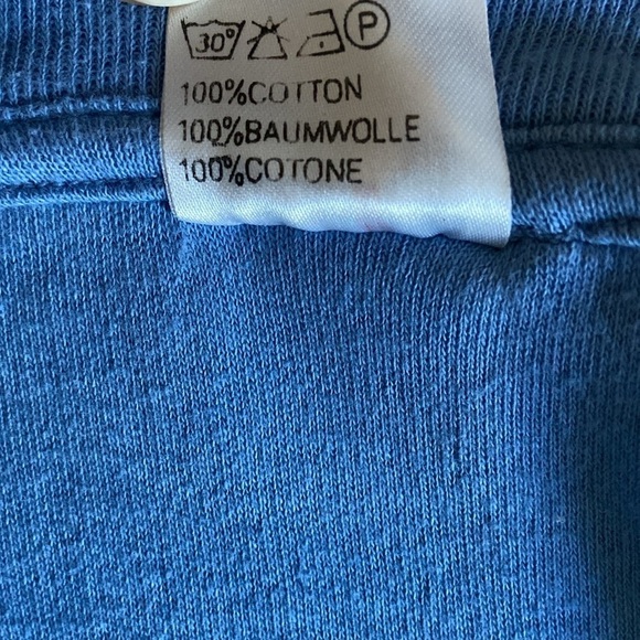 Vintage Super T’s Blue Floral Pansy St. Croix U.S. V.I. 100% Cotton Mini Dress - Picture 8 of 8